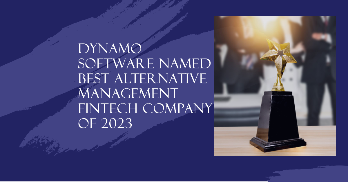 Dynamo Software Awarded 'Best Alternative Management FinTech 2023'